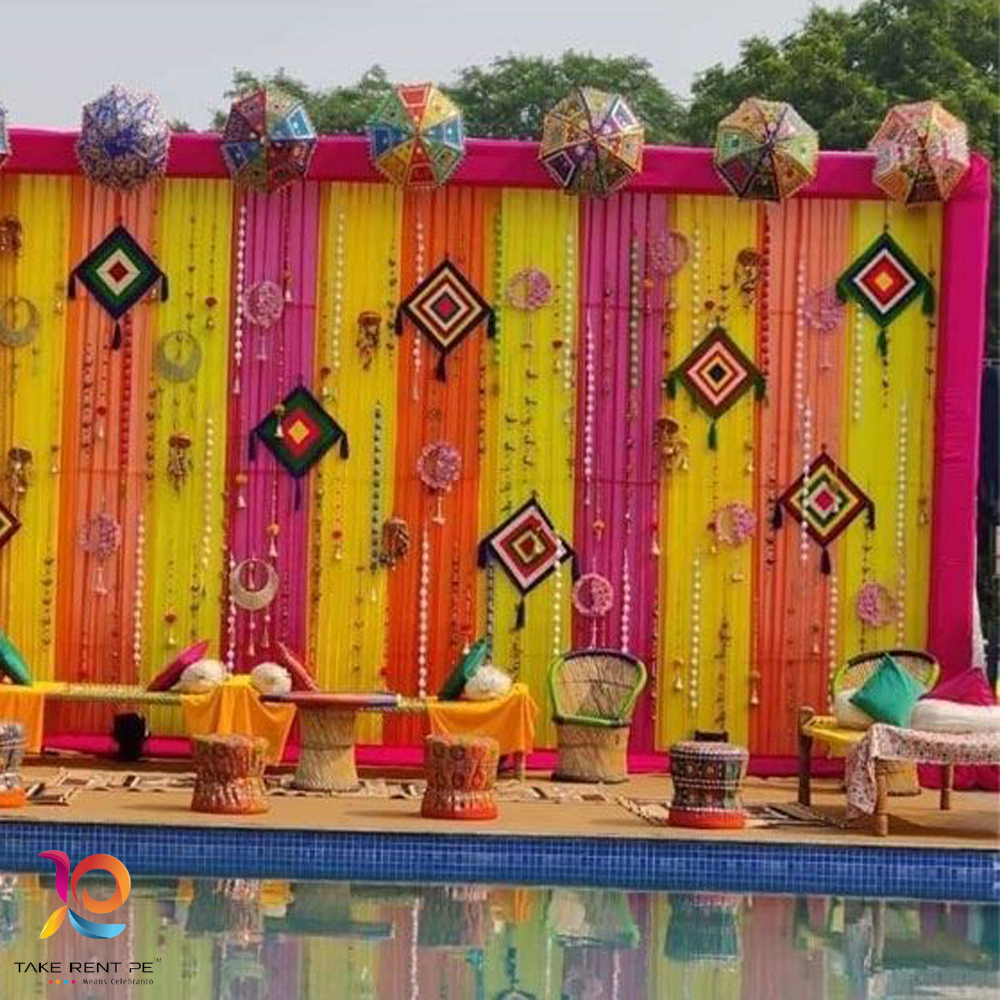 Mehndi function Decoration Idea's Indoor and Outdoor - YouTube