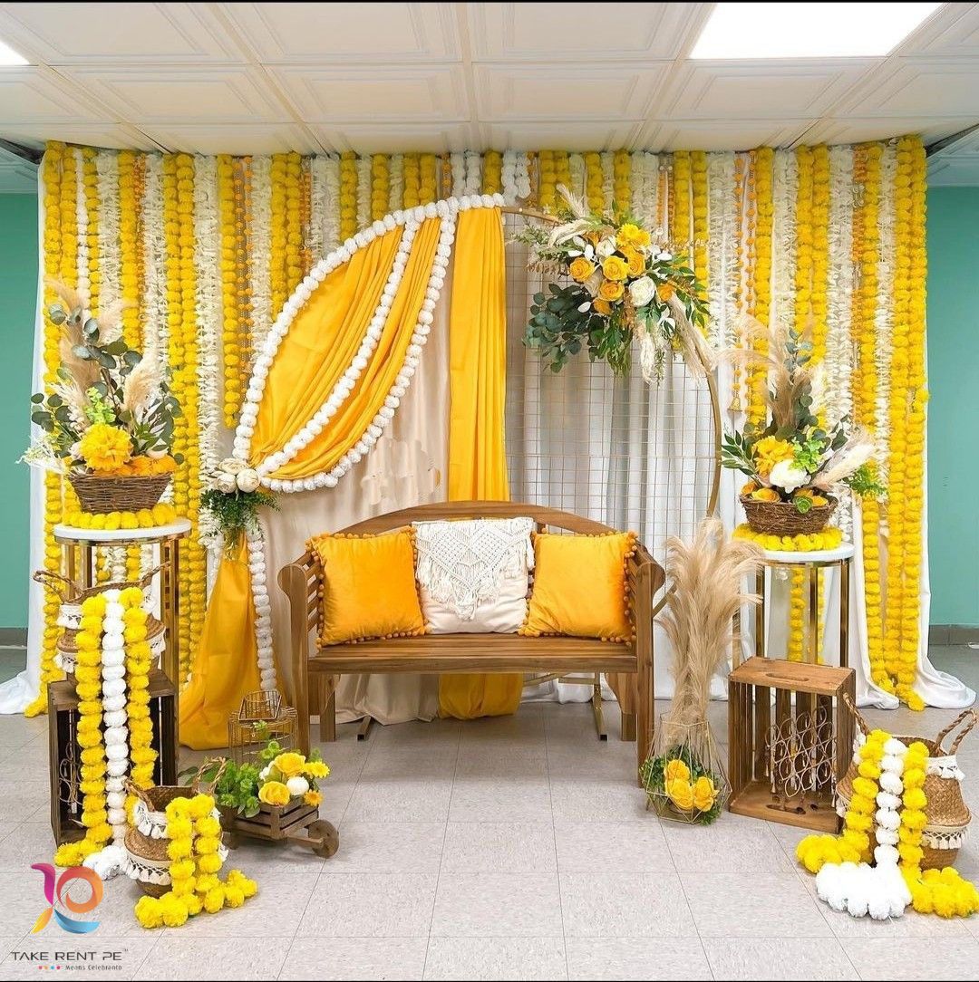 I went to my friend's Mehndi party last night and just wanted to share this  picture of the decor. It was so beautiful : r/DesiWeddings